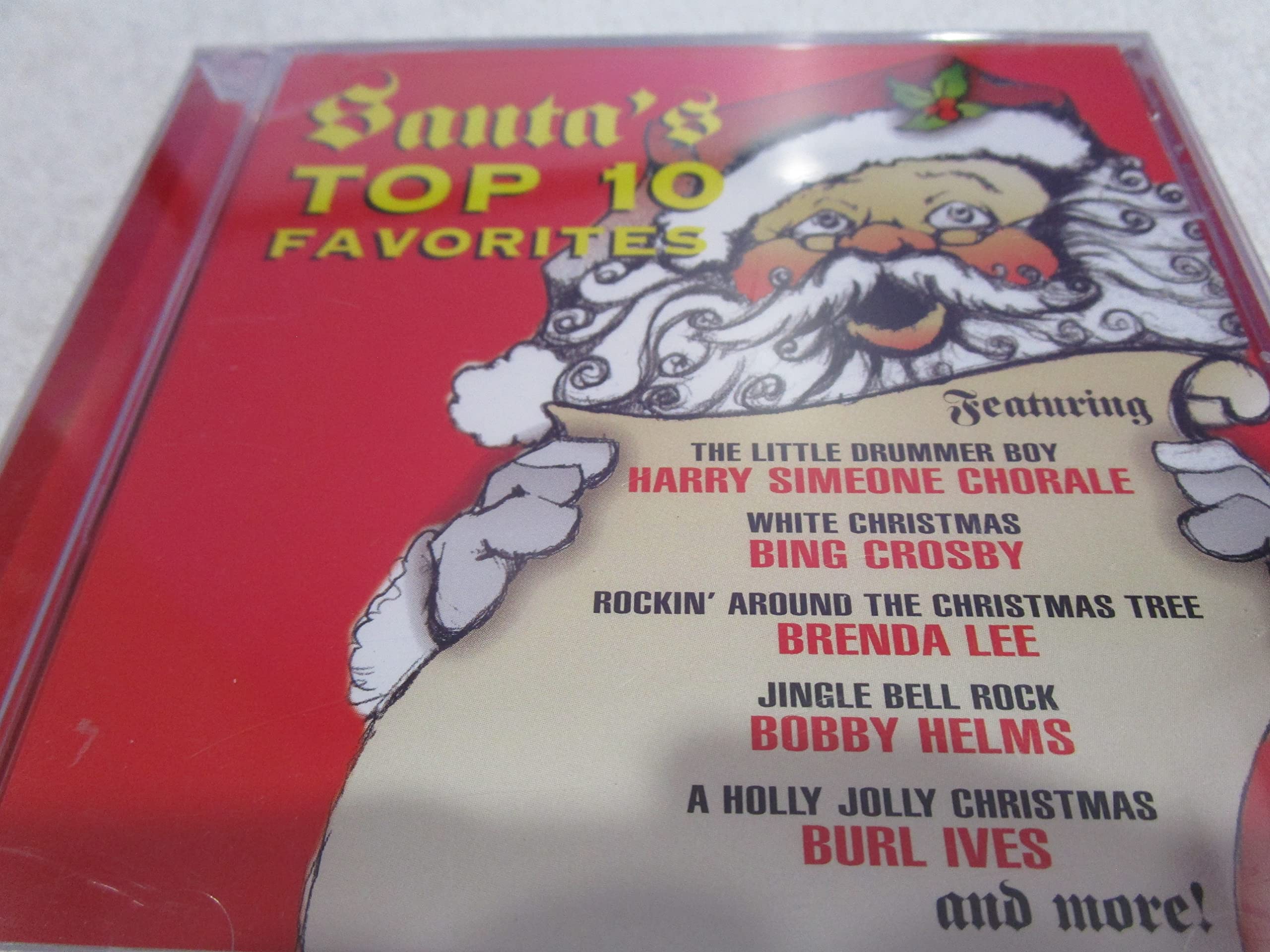 Santa's Top 10 Favorites [Audio CD] Various Artists; Barbara Mandrell; Bing Crosby; Bobby Helms; Brenda Lee; Burl Ives; Judy Garland; Lee Greenwood; Pat Boone; Mel Tormé; Buck Ram; Adolphe Adam; Kim Gannon and Walter Kent