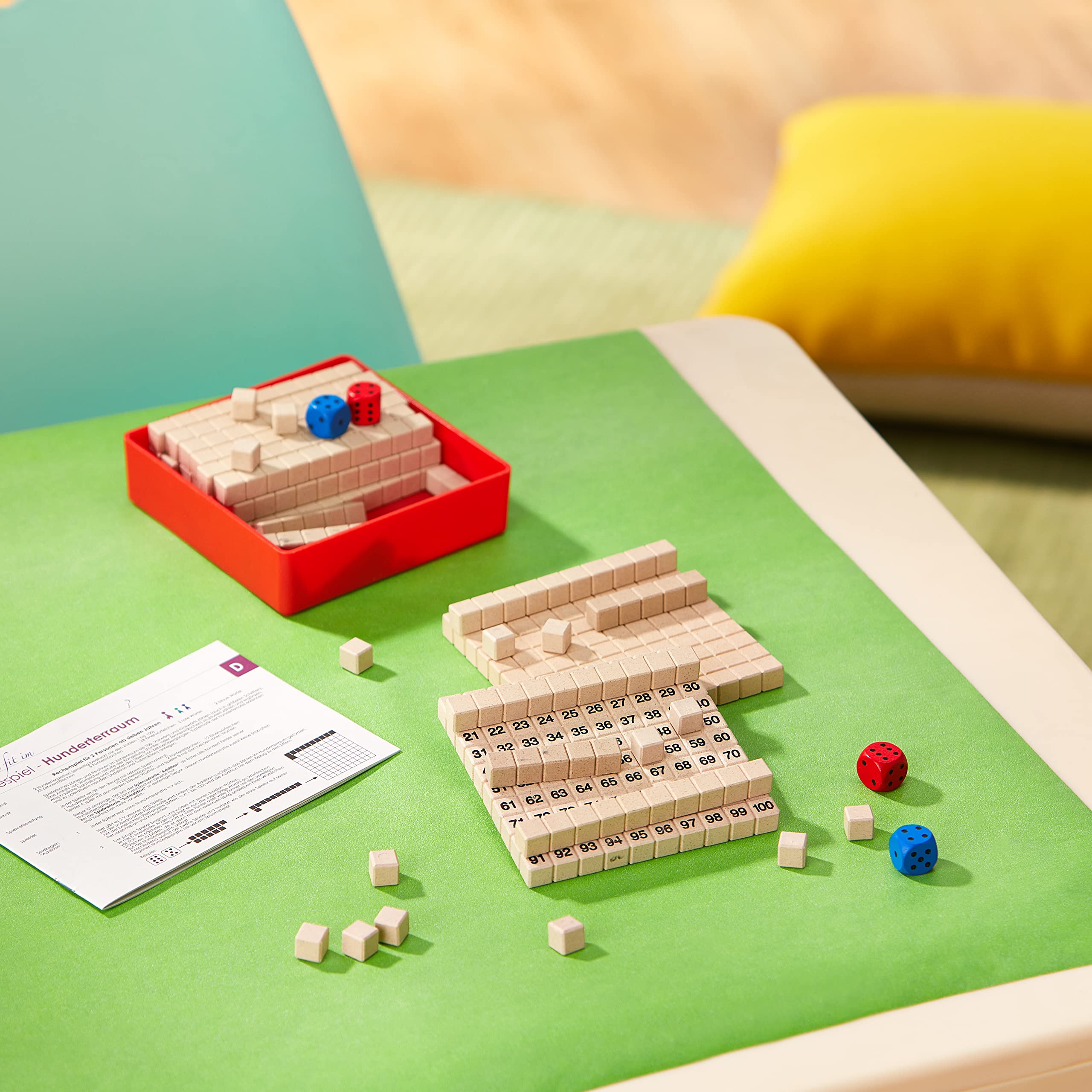 WISSNER® Aktiv lernen - Gioco matematico - Funzioni di Addizione e Sottrazione - RE-Wood®