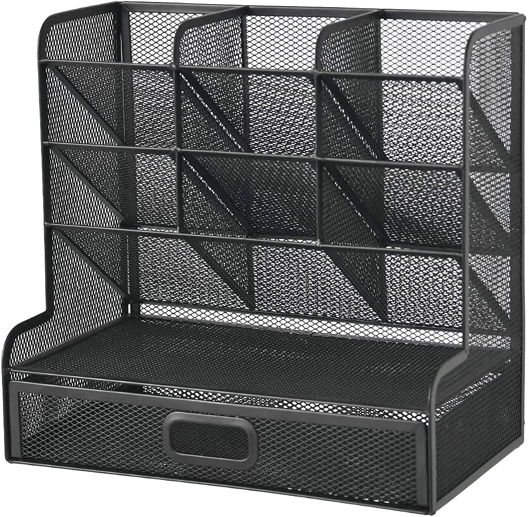 CELIHOX Mesh Desk Organizer,Muti-Function Pen Holder Desktop Organizer Storage for School Home Office Art Supplies : Office Products