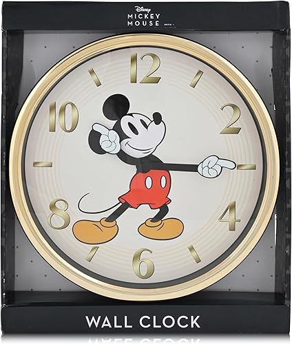 Miniatura 2 de Accutime Mickey Mouse 871776 Retro Art Master - Reloj de pared, color blanco
