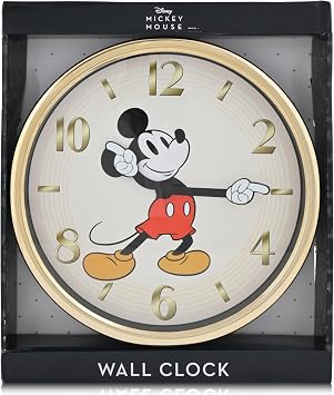 Accutime Mickey Mouse 871776 Retro Art Master Wall Clock White