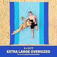 Vista 188 de Beach Blanket Oversized Extra Large 78" X 81",Waterproof Sandproof Beach Blanket 1-7 Adults Lightweight Durable for Travel Camping Hiking Picnic