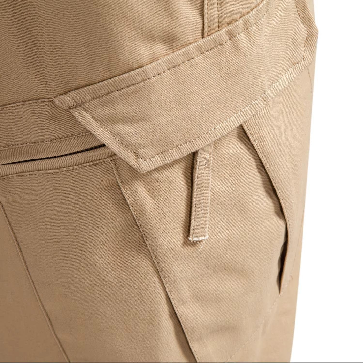 Men's Cotton Tactical Cargo Shorts, Relaxed Fit Multi Pocket Hiking Casual Shorts