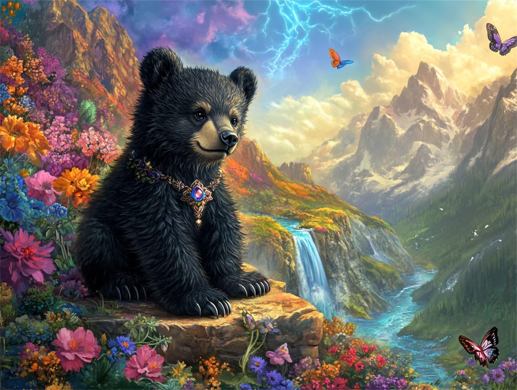 Diamond Painting Landschaft, 5D Diamond Painting Erwachsene 70x90cm qw1-689