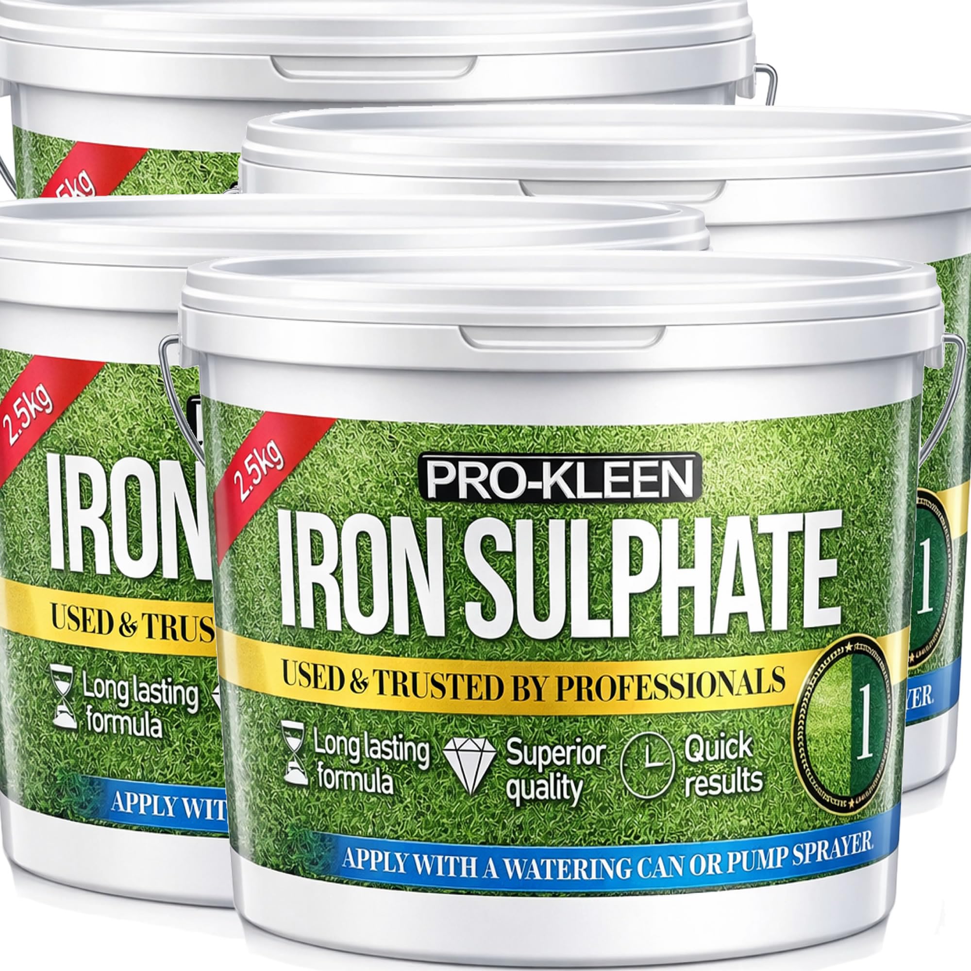Premium Iron Sulphate Lawn Tonic/Lawn Conditioner | Easily Soluble Damp Grade | Makes up to 10000L & Covers up to 10000m2 (10 KG) — image 1