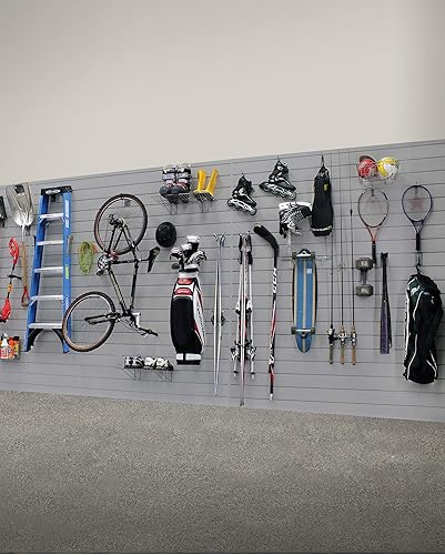 Miniatura 8 de PROSLAT Paneles de PVC para almacenamiento de garaje, 4 paquetes de secciones de 8 x 4 pies