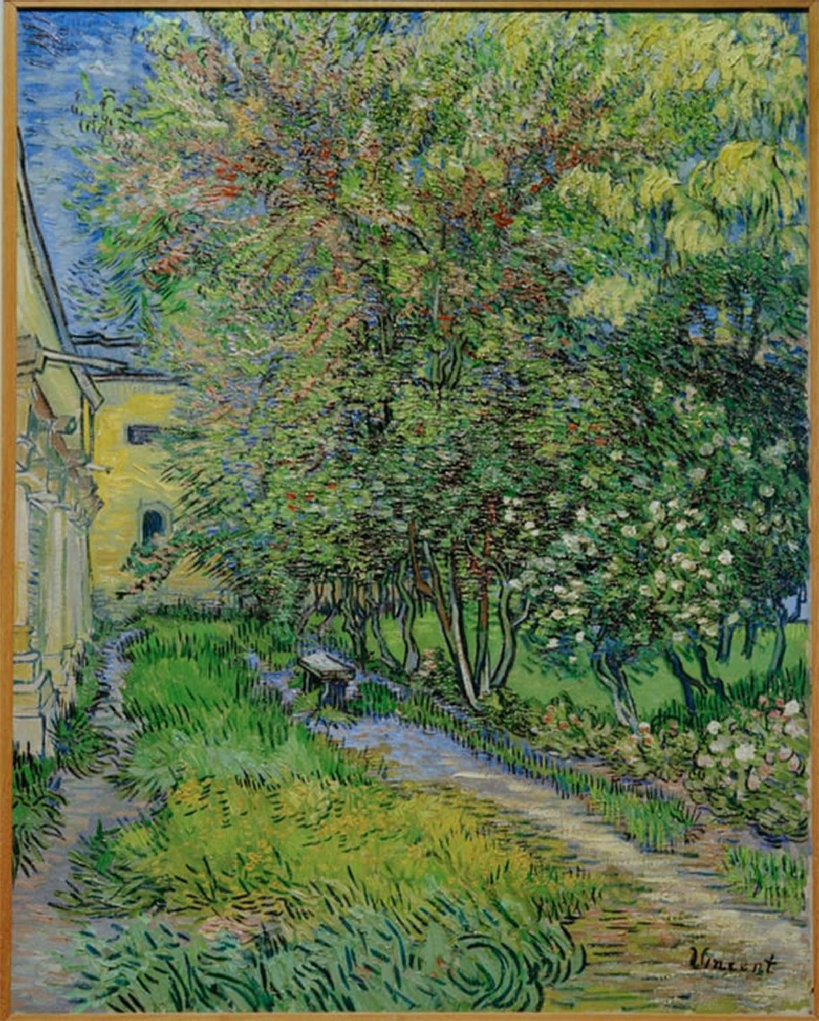SERENDIPITP Vintage Picture Print on Canvas Wall Art Poster Garden of The Hospital Saint-paul Artwork Print Poster for Wall Decor 60x90cm