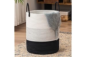 YOUDENOVA laundry basket modern - Woven Rope Laundry Hamper Basket