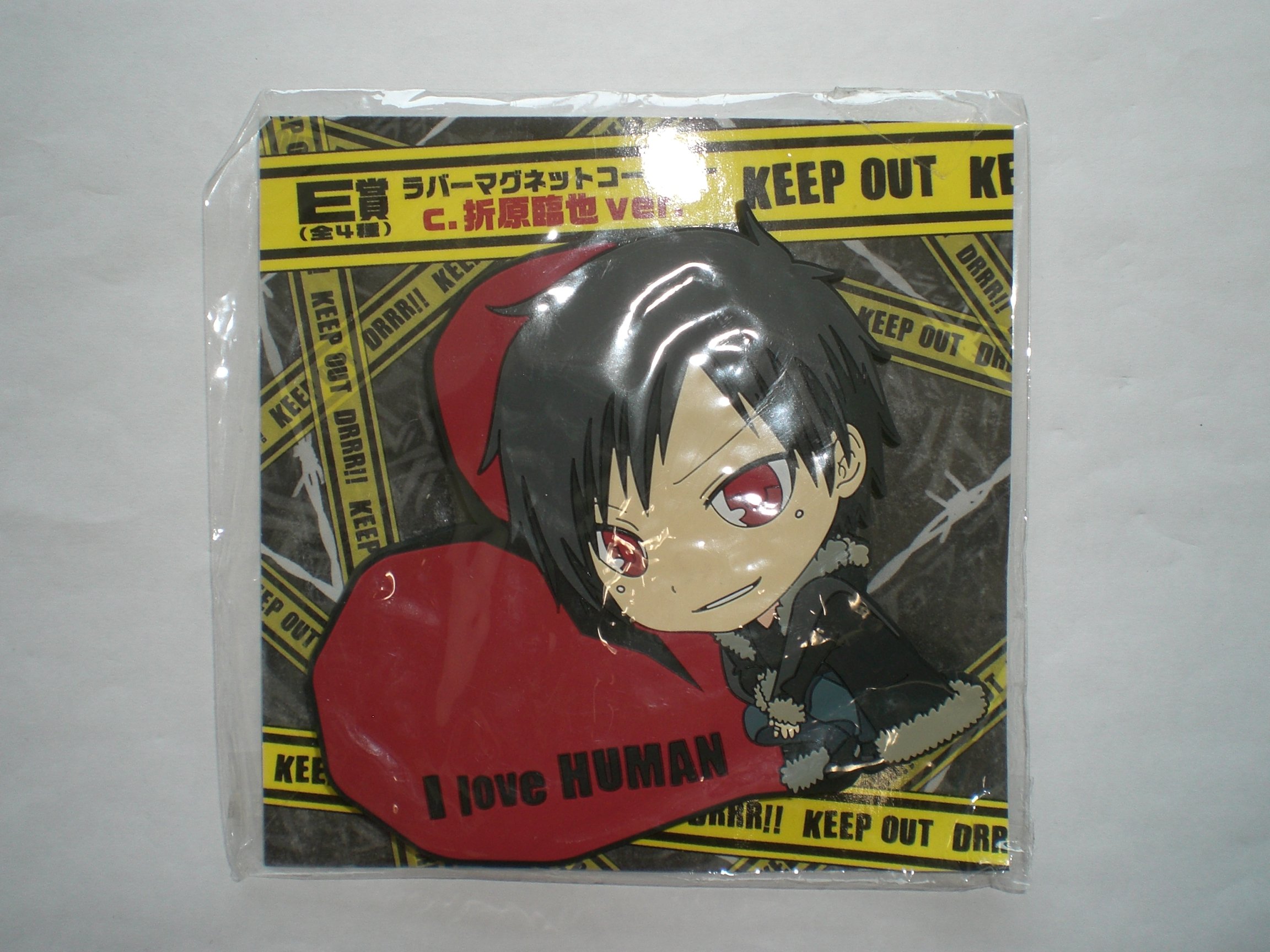 Cadeau anime Durarara Izaya Orihara sous-verre aimanté pour collectionneur