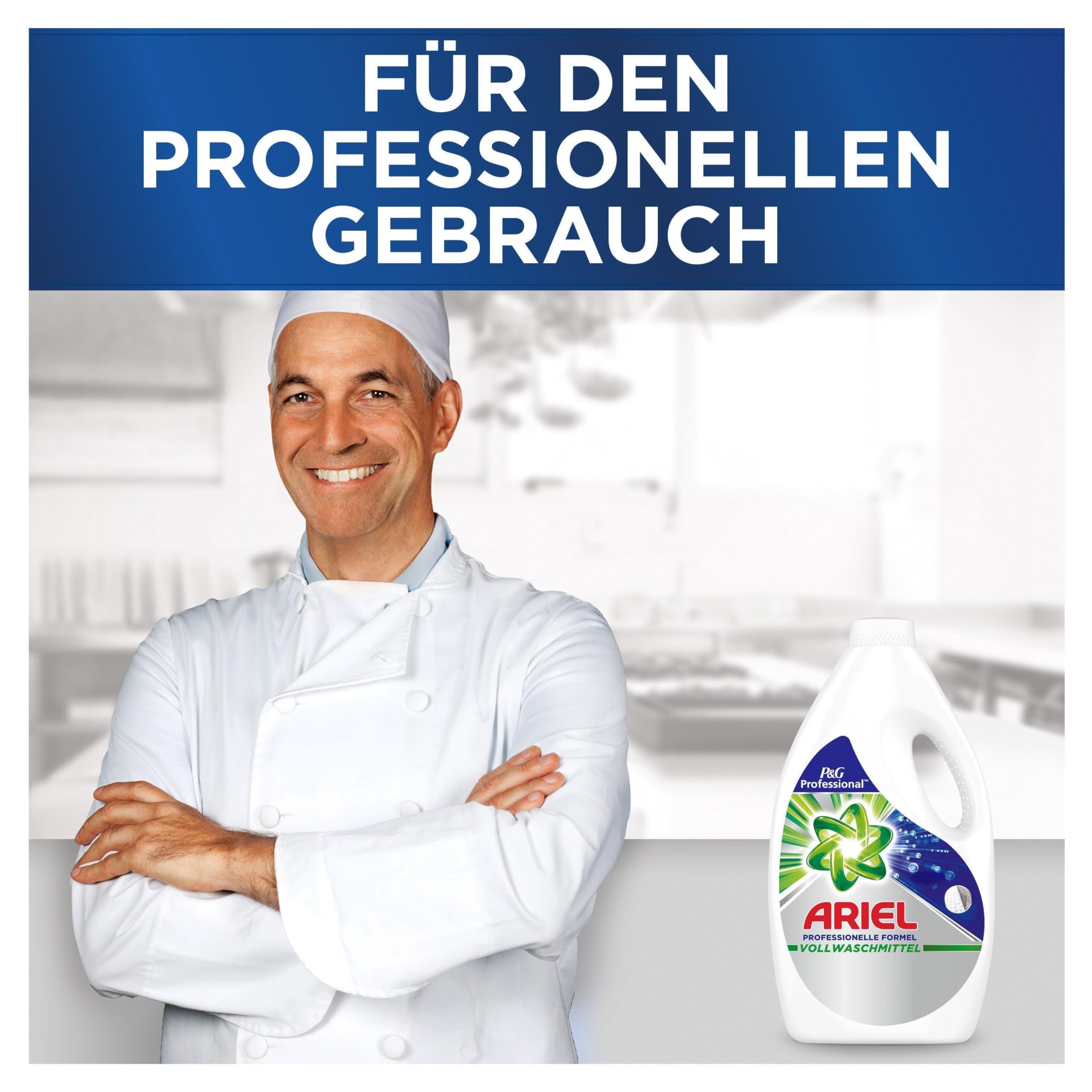 Ariel Professional Flüssig Regulär Vollwaschmittel, 110 Waschladungen, 5.5 L (2 x 2.75 L), professionelle Formel für den professionellen Einsatz, Fleckentfernung schon ab der ersten Wäsche
