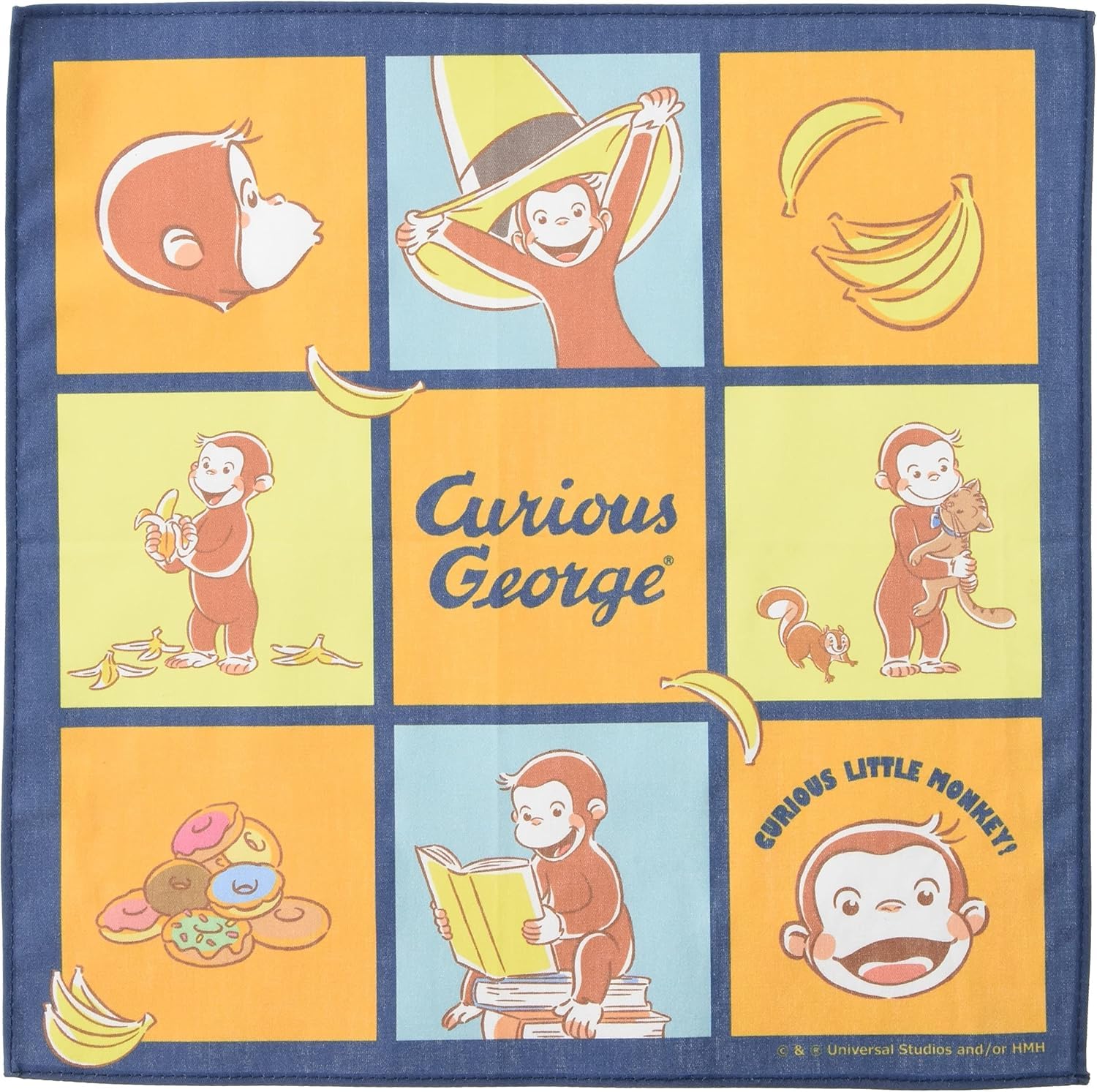 Amazon.co.jp: 丸眞 ハンカチ おさるのジョージ マイルーティーン