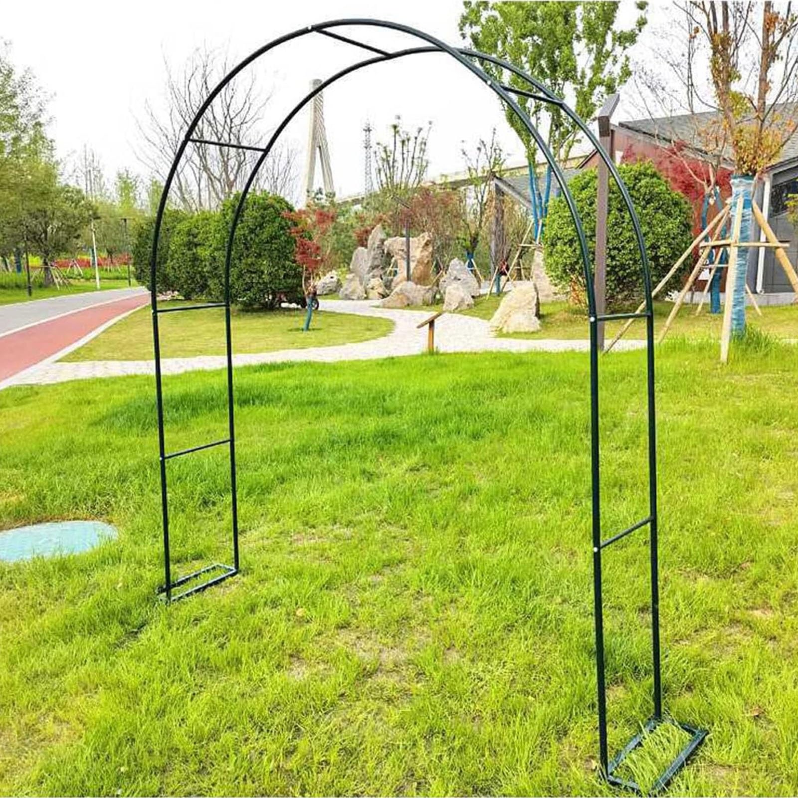 LIYI929GP ArcoDa Giardino Per Rampicante, Arcos Matrimonio In Metallo Archi Matrimonio Con Base, Per Piante Rampicanti Da Giardino, Pergolato, Decorazione Da Sposa, ArcoPer Rose GardenArch