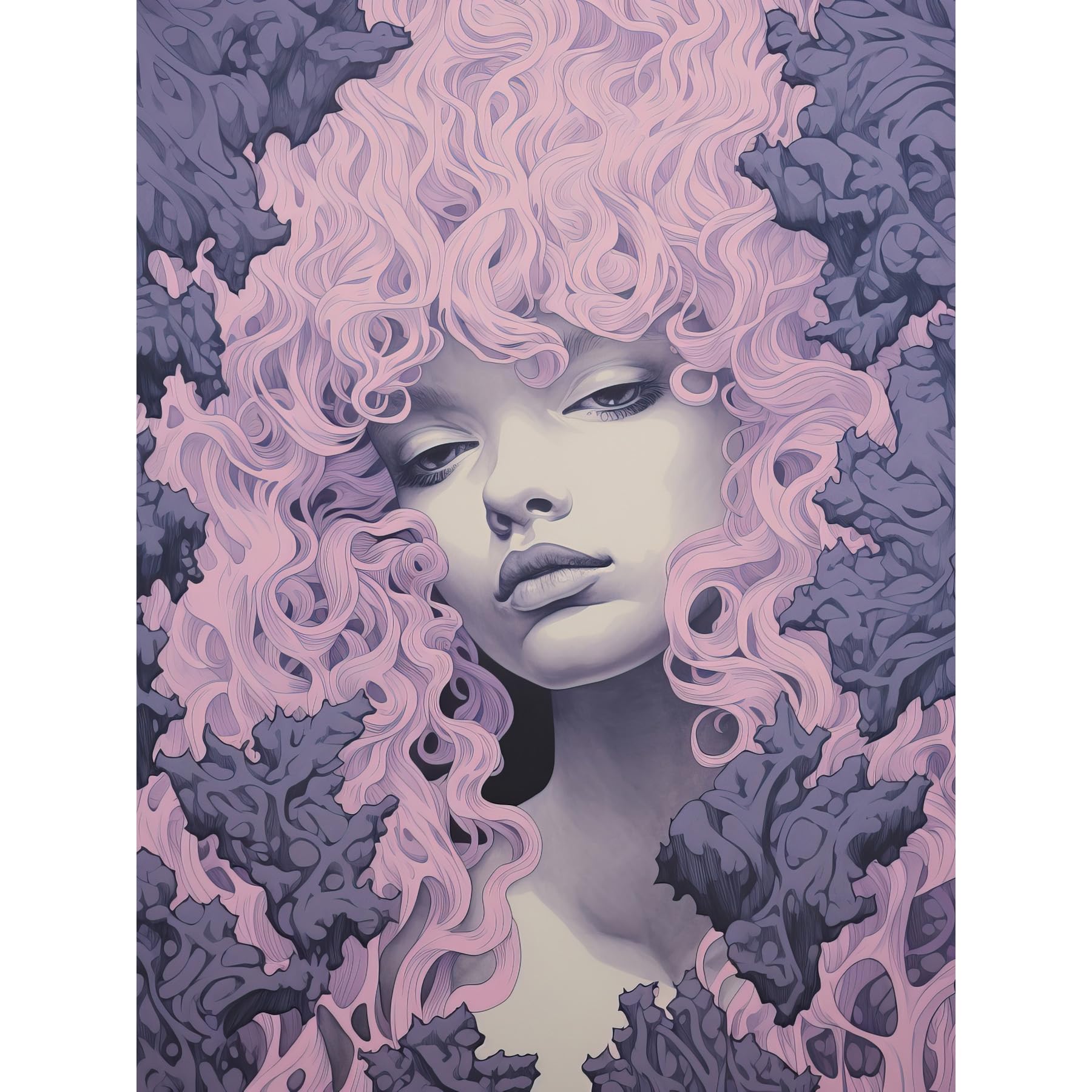 Artery8 Tree Nymph Poster W18" x H24" Purple