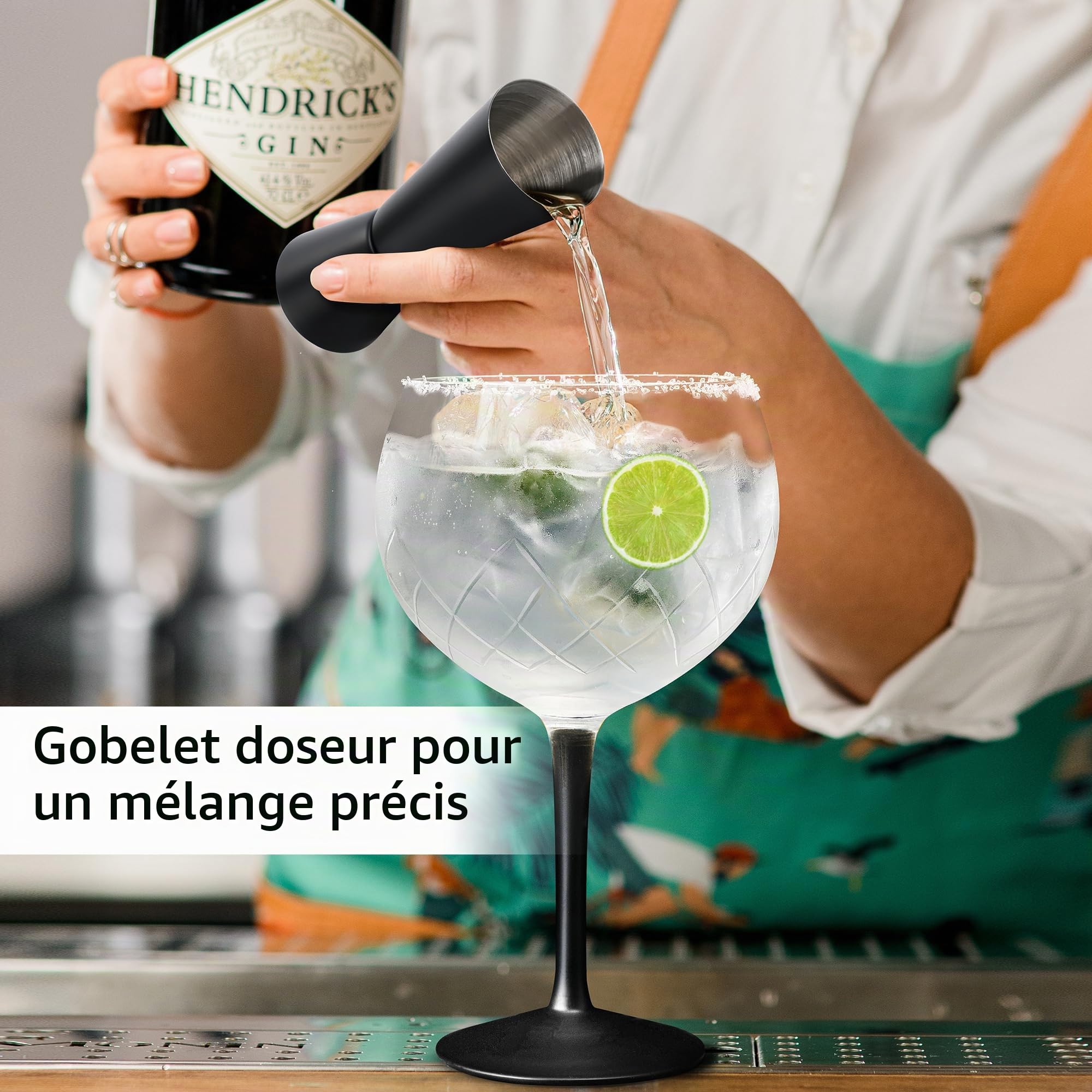 MIAMIO - lot de 2 verres à gin 650 ml Crystaluna pour la maison | Verres à gin pour gin tonic et cocktails, 650 ml, Crystaluna. Design moderne et pratique pour la cuisine et le quotidien.