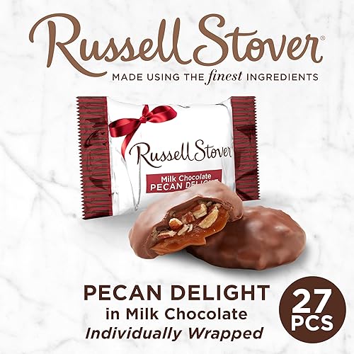 Vista 13 de Russell Stover - Bolsa de bombones de chocolate con leche, malvavisco y caramelo