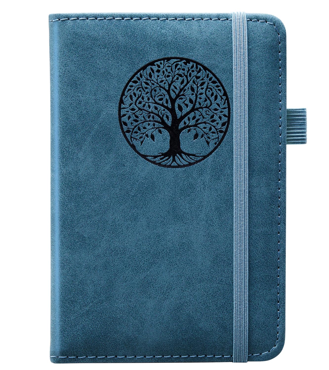 Cuaderno de notas de cuero BIYUNRO pequeño con páginas de alta resistencia