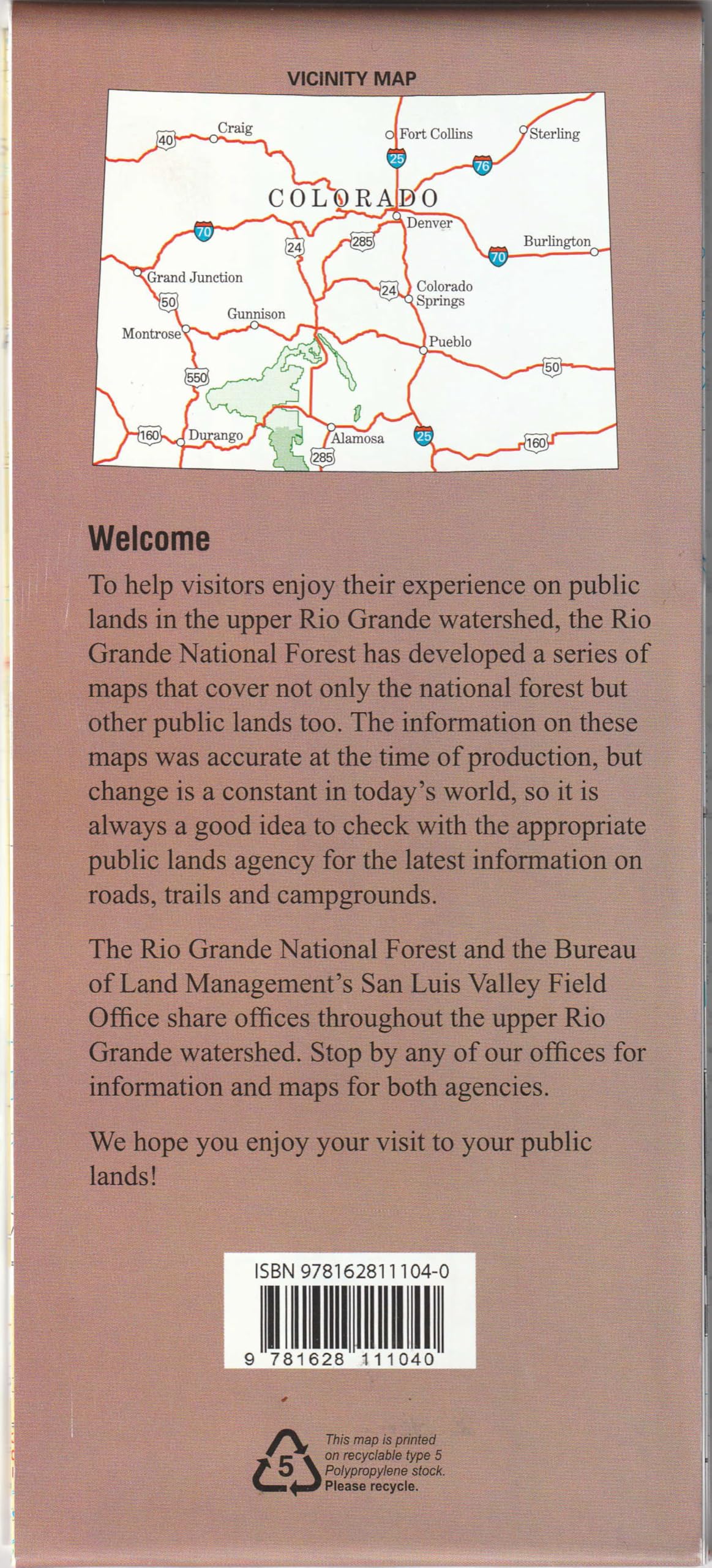 Kaniksu National Forest Map -Waterproof