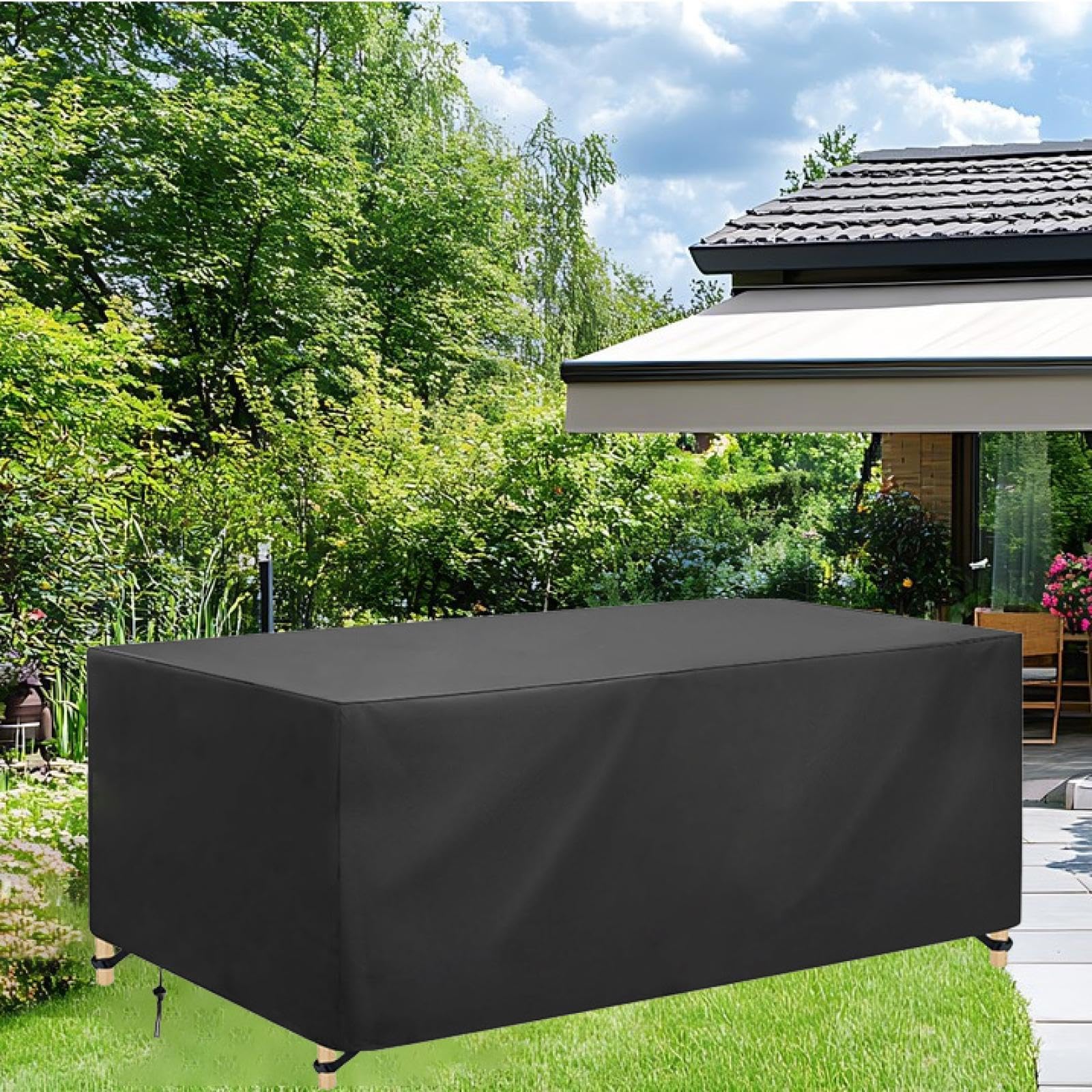 Abdeckung Gartenmöbel, Gartenmöbel Sofas, Wasserdichte Abdeckplane,600D Oxford, für Gartentisch, Loungemöbel Schutzhüllen, Schutzhülle Rattanmöbel Möbelsets