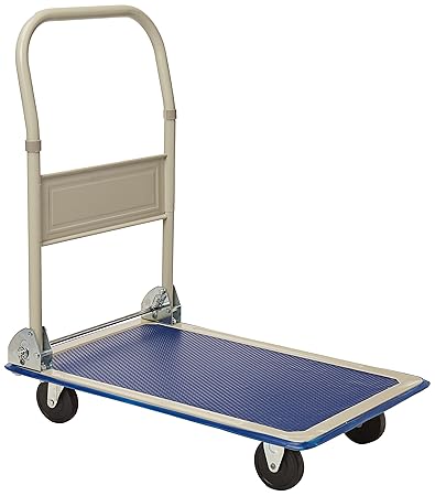 Every Day Home B01GWELR04 Folding Foldable Moving Warehouse Push Hand Truck Platform Cart Dolly, Large, White