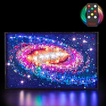 BRIKSMAX 2.0 Light Kit لـ Lego إصدار Milky Way Galaxy Remote Control - إضاءة LED مبتكرة متوافقة مع Lego Art 31212 - غير متضمن مجموعة Lego