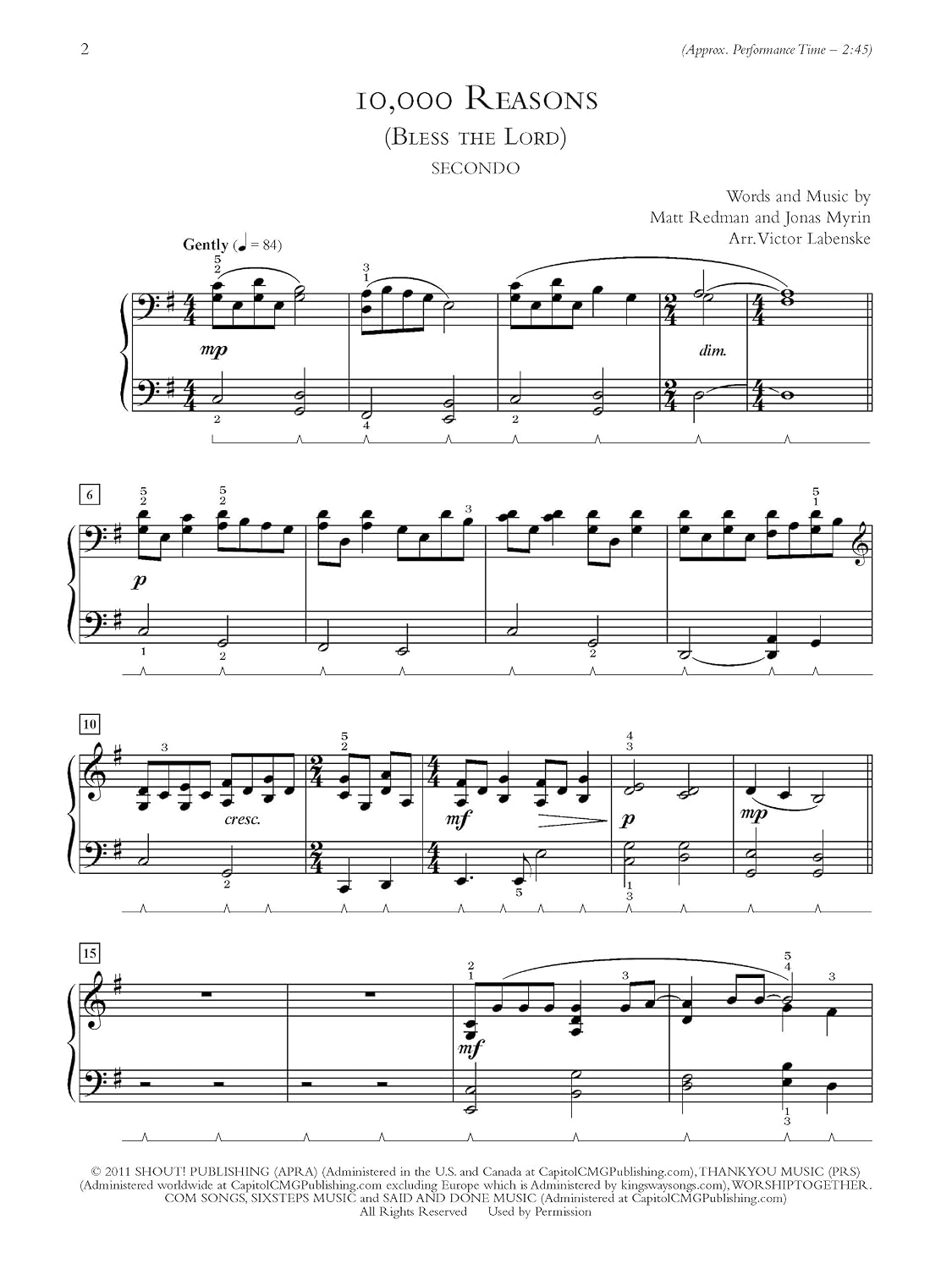 Sunday Morning Praise Duet Companion: 16 Worship Selections for One Piano, Four Hands (Sacred Performer Duet Collections)