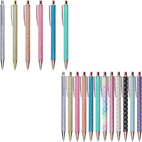 18 bolígrafos elegantes para diario, bonitos bolígrafos para mujeres, bolígrafos retráctiles y divertidos para enfermeras