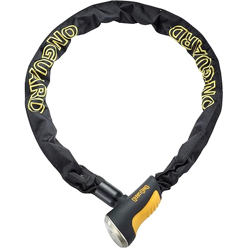 OnGuard 8020 Mastiff Integrated Key Chain Lock - 3.57' X 0.39"[110CM X 10MM] Black