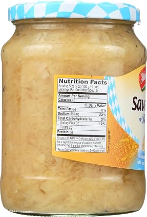 Hengstenberg Bavarian Style Sauerkraut Chucrut 680g