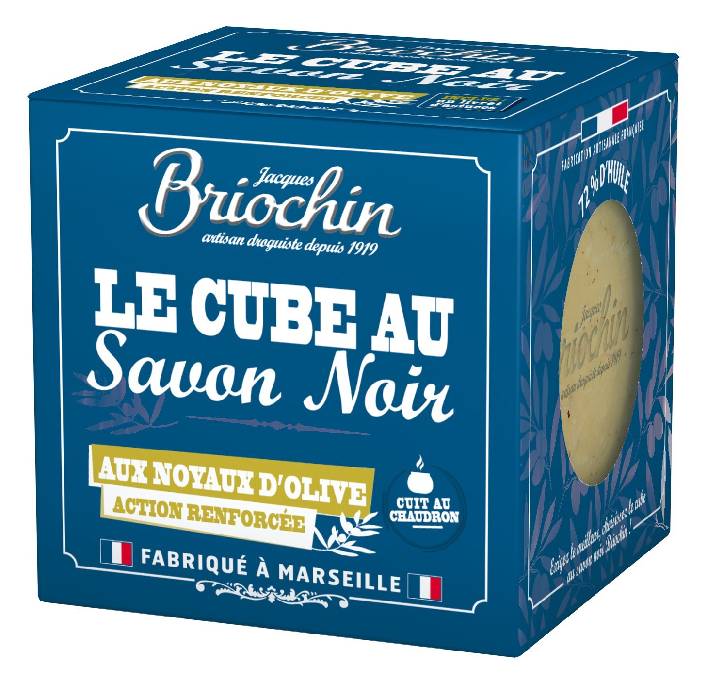 Jacques Briochin Soap Cube 300 g Parent Black[Amazon-developed Certification] Compact by Design