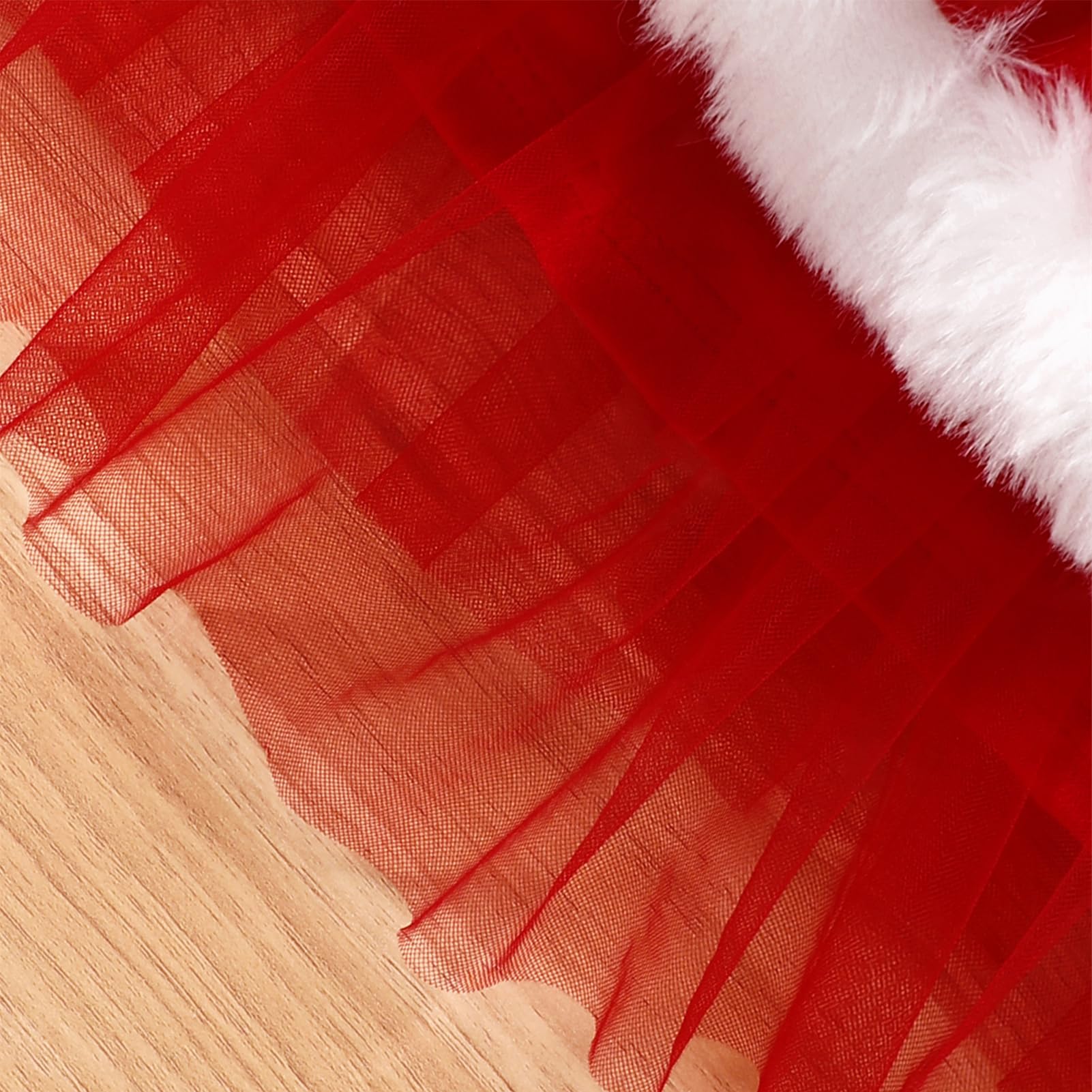 Odizli Vestido de Navidad para niña, niño, bebé, otoño, invierno, manga larga, vestido de terciopelo de Papá Noel, con cinta para la cabeza, traje de Navidad