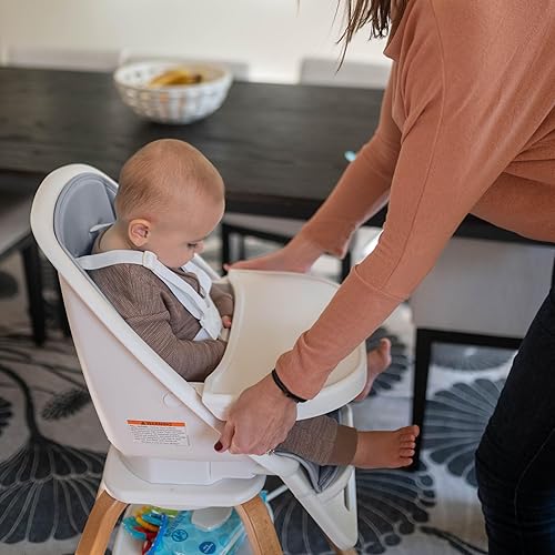 Miniatura 4 de Turn-A-Tot - Silla alta para bebés y niños pequeños, silla alta portátil de madera 2 en 1 y silla para niños pequeños, silla de alimentación de