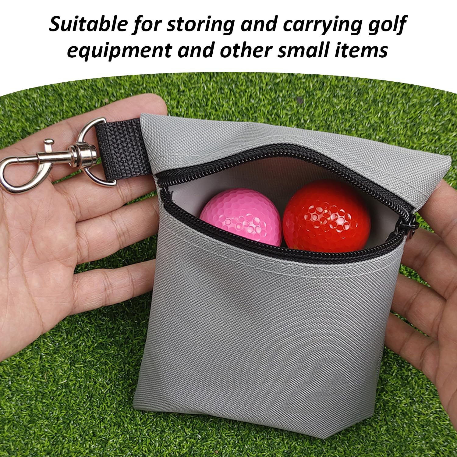 3 Piezas De Bolsa De Memoria De Golf, Bolsillo Portátil De Cola De Golf, Bolso De Oxford-Fabric, Bolsa De Almacenamiento Multipropósito.