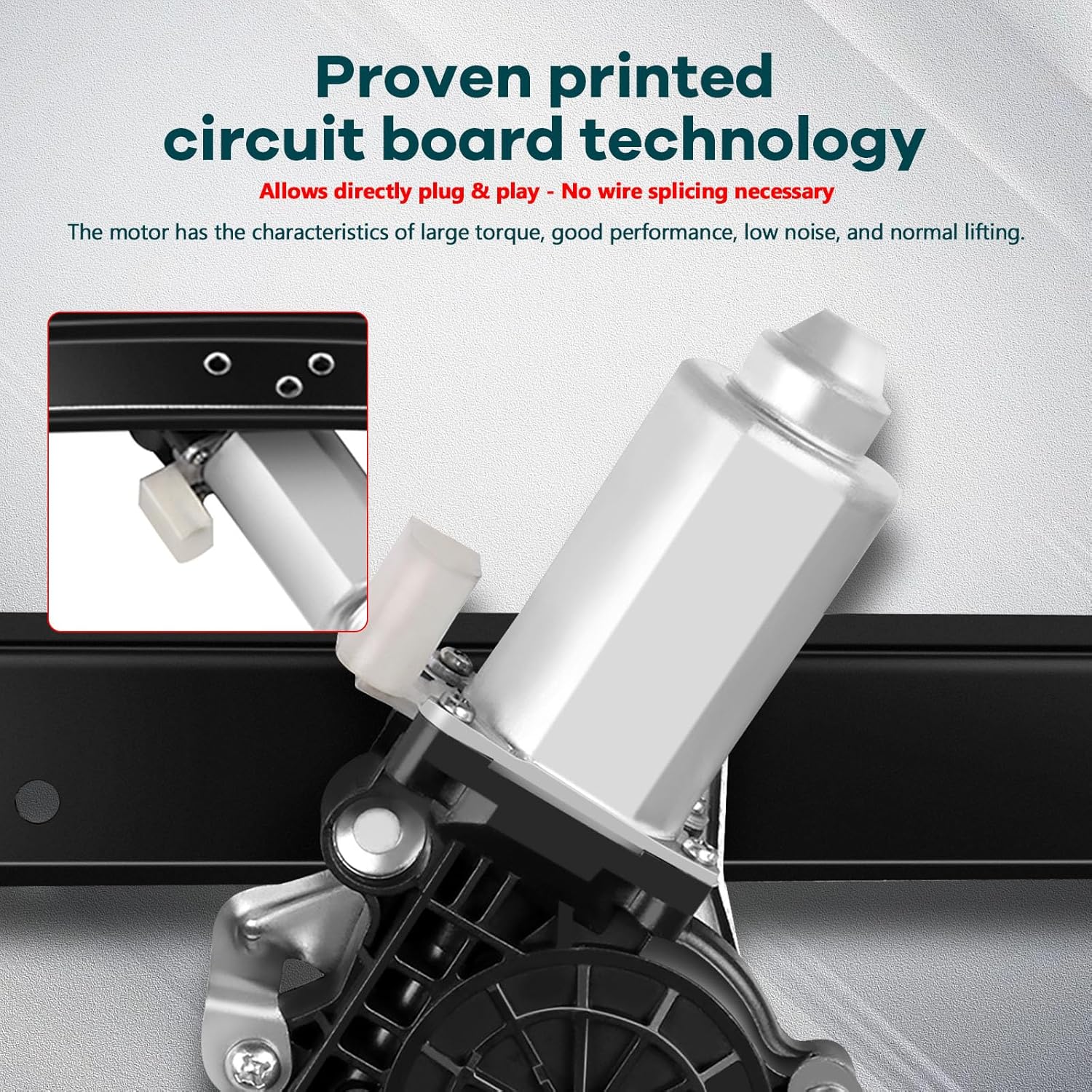 FINDAUTO Power Window Regulator Rear Left Driver Side fit for 2000-2006 for BMW X5 741-412 Window Regulator and Motor Assembly with Motor