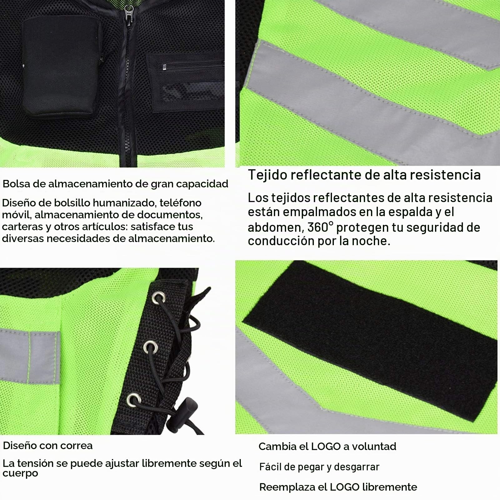 Chaleco de motorista chaleco de motorista con equipo de protección viene con 3 dispositivos de protección extraíbles, chaleco de moto suave y fácil de limpiar, apto para moto y todoterreno