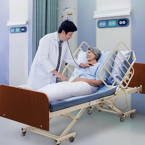Miniatura 6 de Medacure Rieles de media cama ajustables con fijación de perno de pasador  Rieles de cama para la seguridad de adultos mayores  Rieles de cama