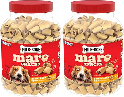 Miniatura 14 de Milk-Bone MaroSnacks - Golosinas para perros, paquetes de recambio de 38 onzas (paquete de 2) con médula ósea real y calcio