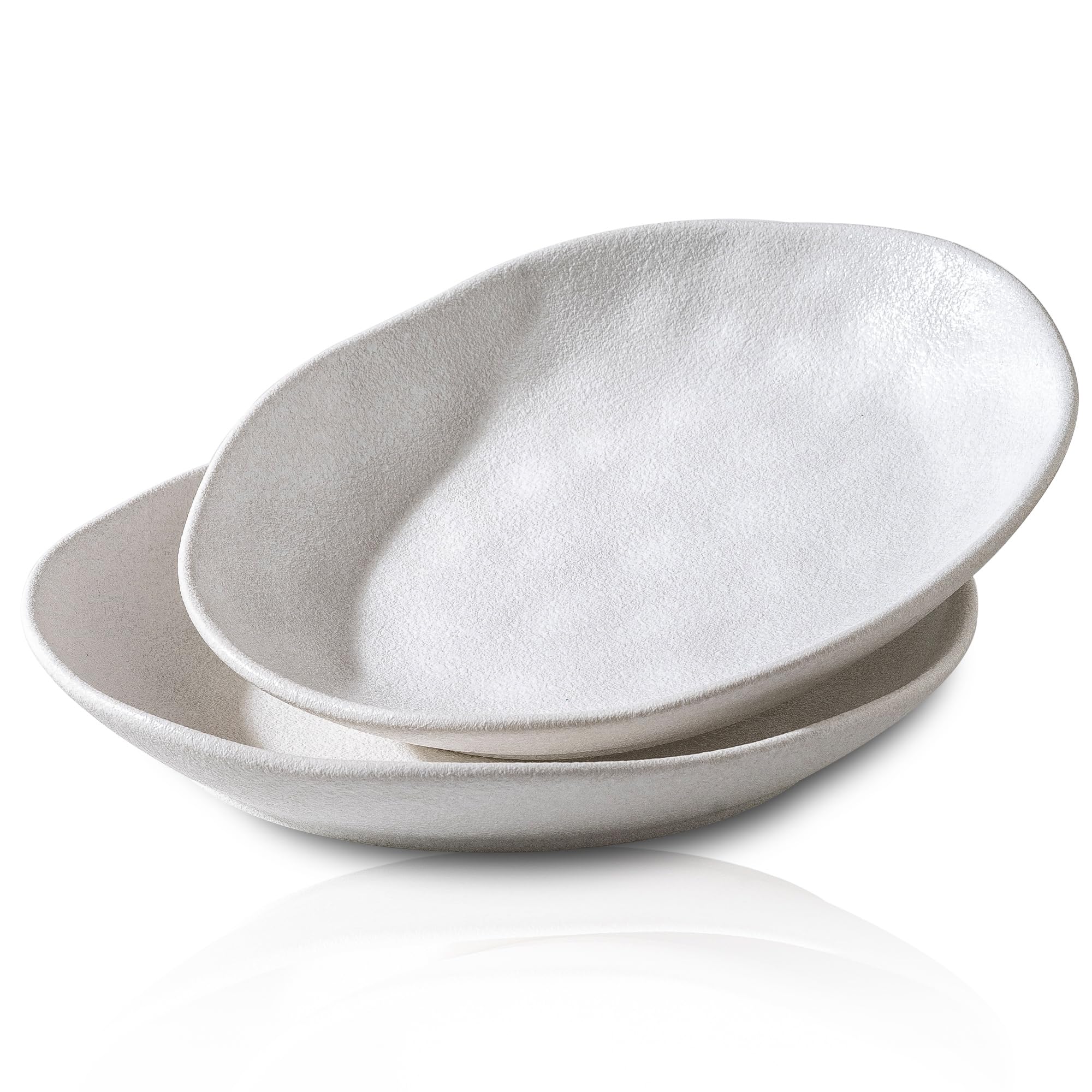 Bols de service pour dîner et recevoir Assiettes creuses blanches de 25,4 cm