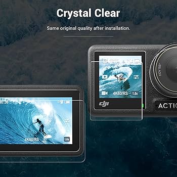 Pack De 3 Protections Écran Verre Trempé Pour DJI Osmo Action 4 - 9H Anti-Rayures