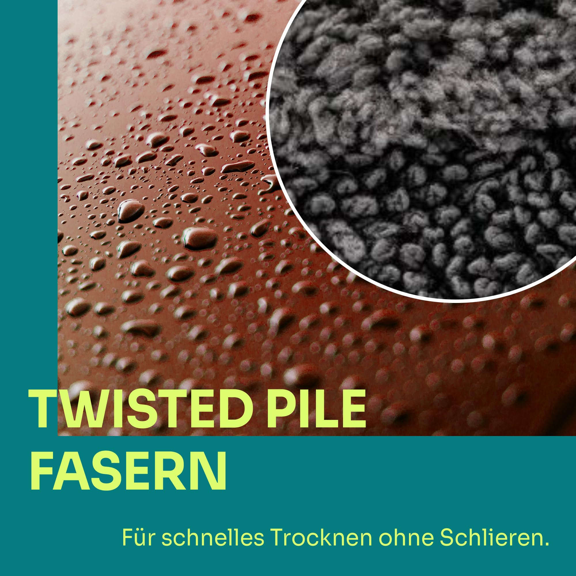 Liquid Elements Auto Trockentuch Silverback Fusion Hybrid - Saugfähiges Mikrofasertuch Auto - Effektive Autopflege - Fusselfrei - Lackschonend - 50 x 80 cm (5 Stück)