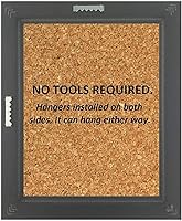 Vista 7 de Marco para póster (madera maciza de carbón grueso)