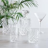 Vista 4 de Vasos Highball Viski Admiral, Vasos de Cristal para Beber, Cristalería Elegante para Whisky, Vodka, Cócteles, Perfectos para Bares en Casa, Fiestas