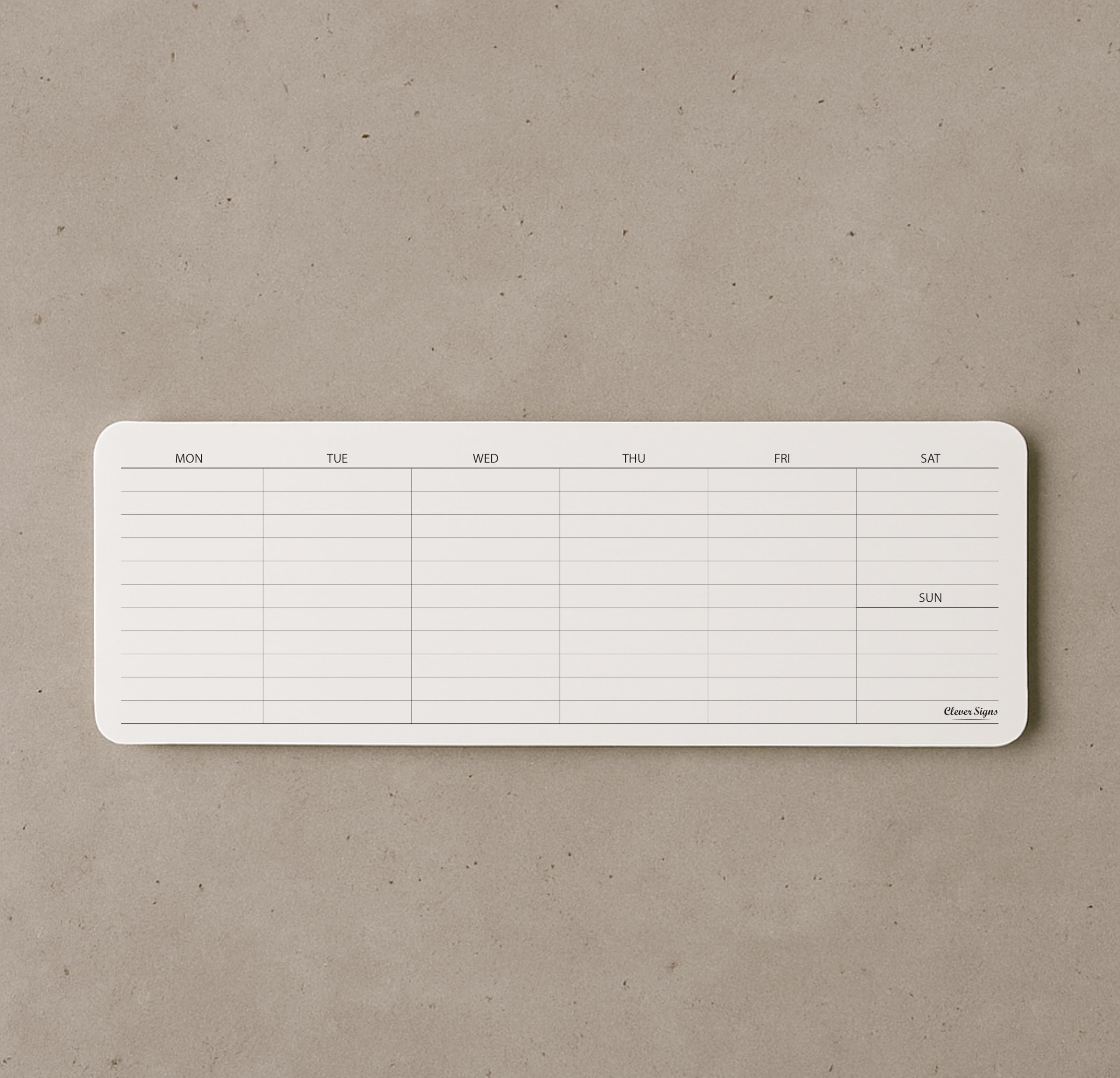 Wochenplaner-Block, wöchentliche To-Do-Listen-Notizblock, abreißbar, undatiert, Wochenplaner-Notizblock, (10,7 x 29,7 cm), dickes Premium-Papier mit Rückenstütze aus Karton, Wochenplaner, von CLEVER