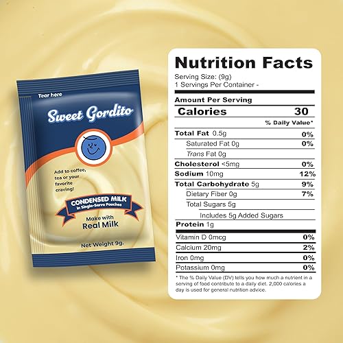 Miniatura 2 de Sweet Gordito - Crema de leche condensada endulzada individual - (60 unidades) Cremas individuales de café, no refrigeradas, para café y té,