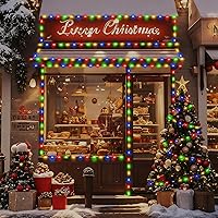 Vista 7 de Luces de Navidad de 262 pies, 800 luces LED para exteriores, alambre transparente para árbol de Navidad con 8 modos impermeables, tira de luces