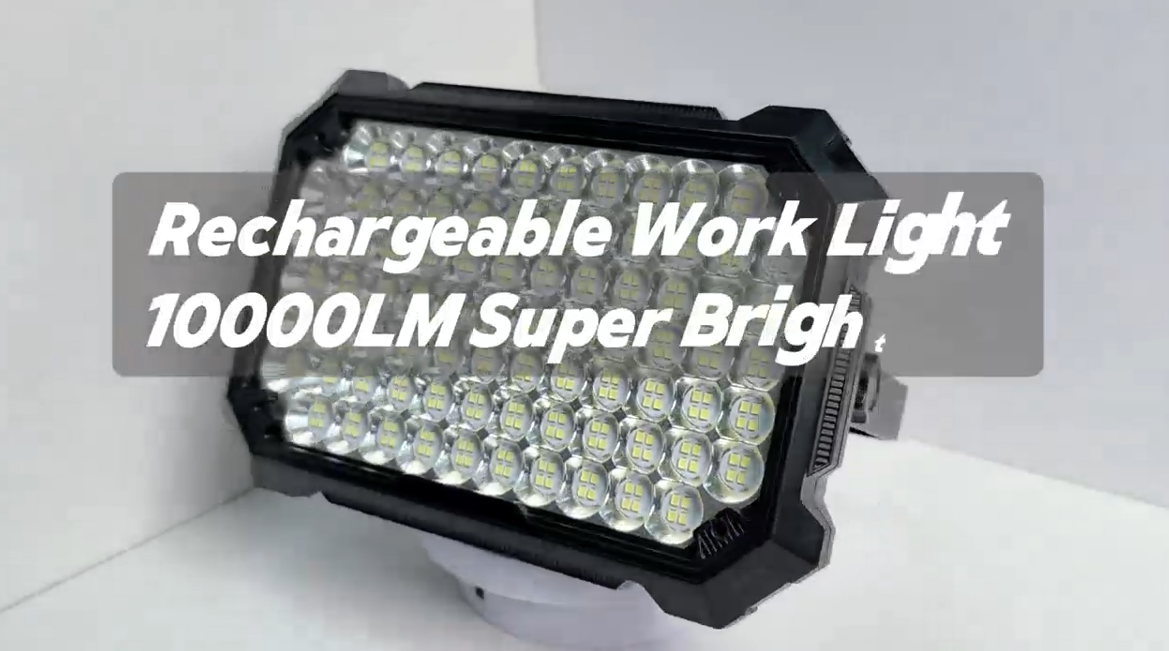 NICKLUC LED Work Light Rechargeable Outdoor, 13000mAh Work Flood