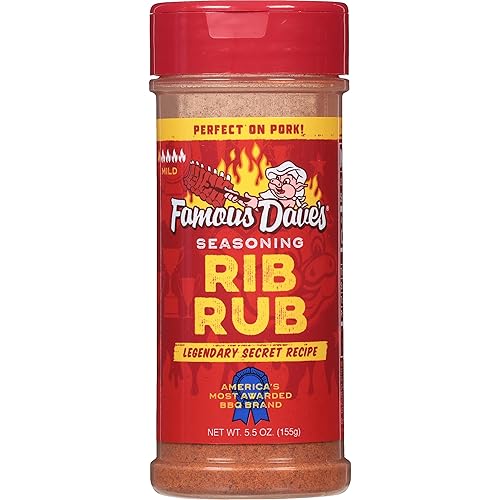 Miniatura 6 de Famous Dave's Paquete de 3 condimentos variados con bistec y hamburguesa, costillas para carne de res o cerdo, pollo frotado, Grill Masters Delight..