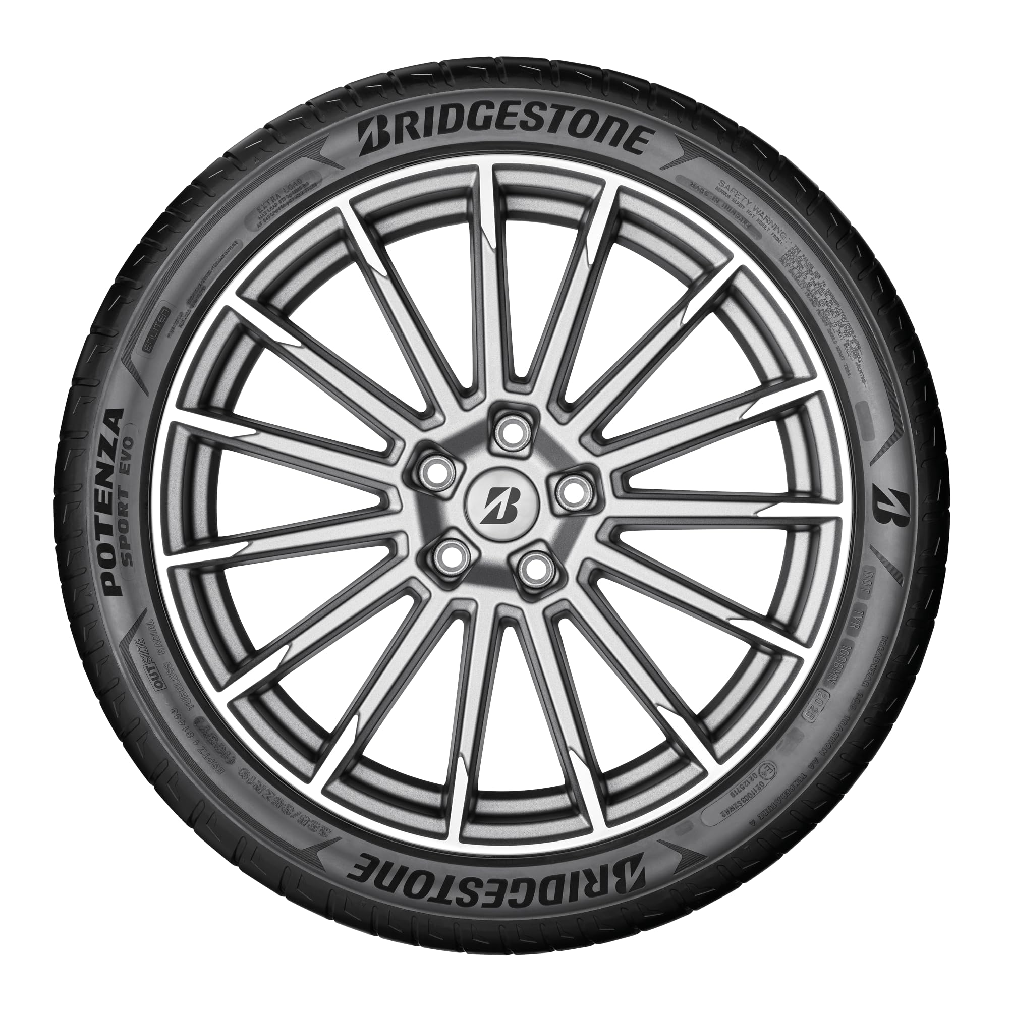 Bridgestone POTENZA SPORT EVO - 245/45 ZR18 100Y XL - A/B/72 - Neumático Verano (TURISMO / 4X4 / SUV)