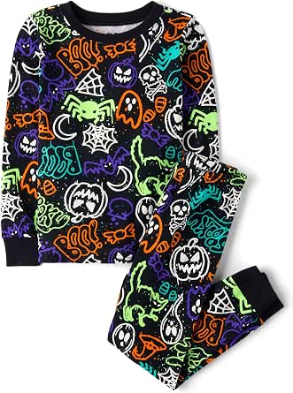 The Children's Place Kids' Cotton Halloween Pajama Set
