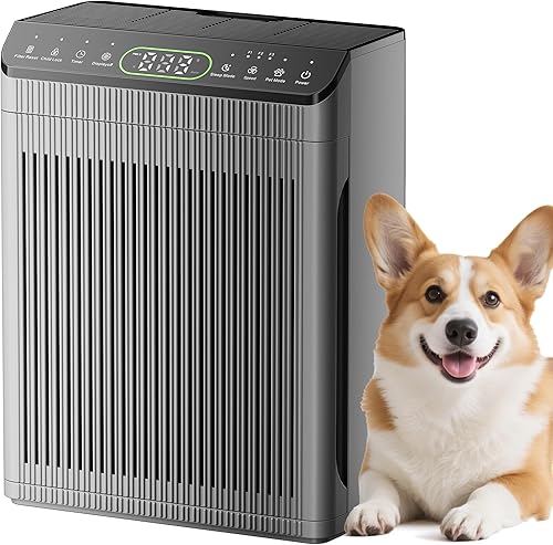Purificadores de aire para el hogar, habitación grande de hasta 2200 pies cuadrados con filtros lavables, purificador de aire EVALIT para dormitorio
