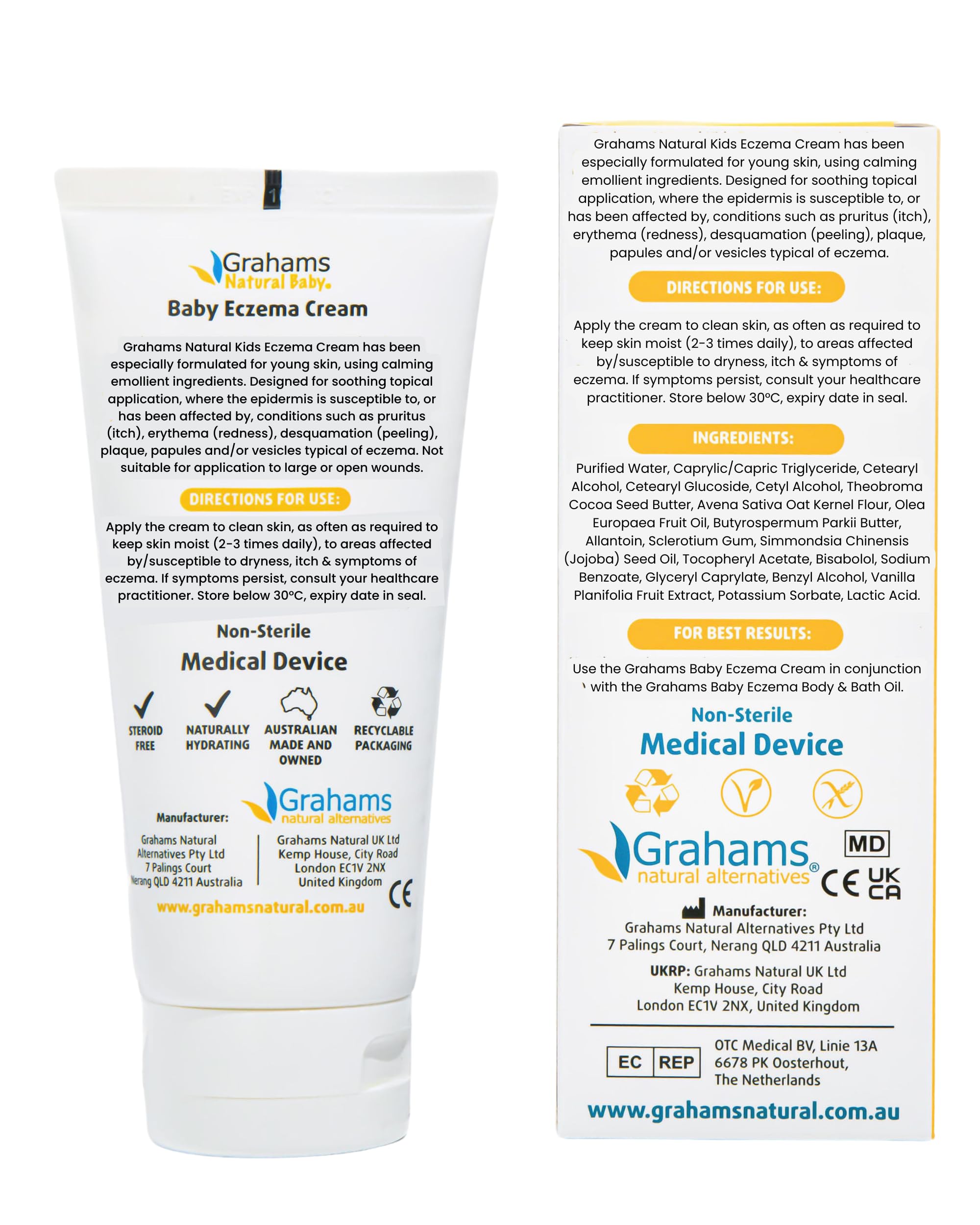Grahams Crema Eczema Bambini 150G